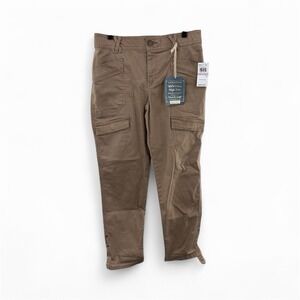 Democracy Womens "Ab"‎ solution High Rise Taper Utility Pants With Snap Size 6